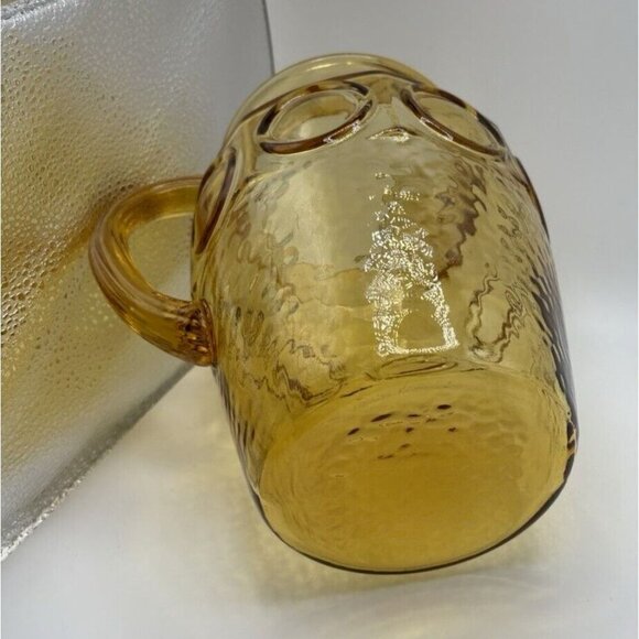 Anchor Hocking Heritage Hill Amber Pitcher Mid Century - Picture 5 of 5